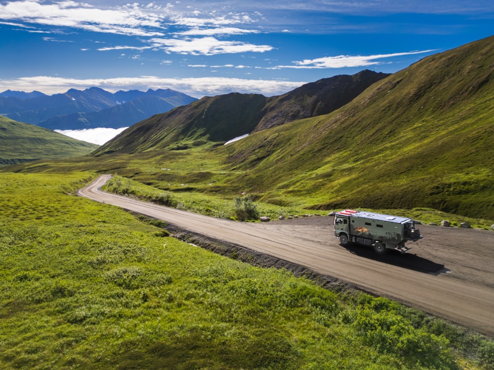 Tortuga on a mountain road